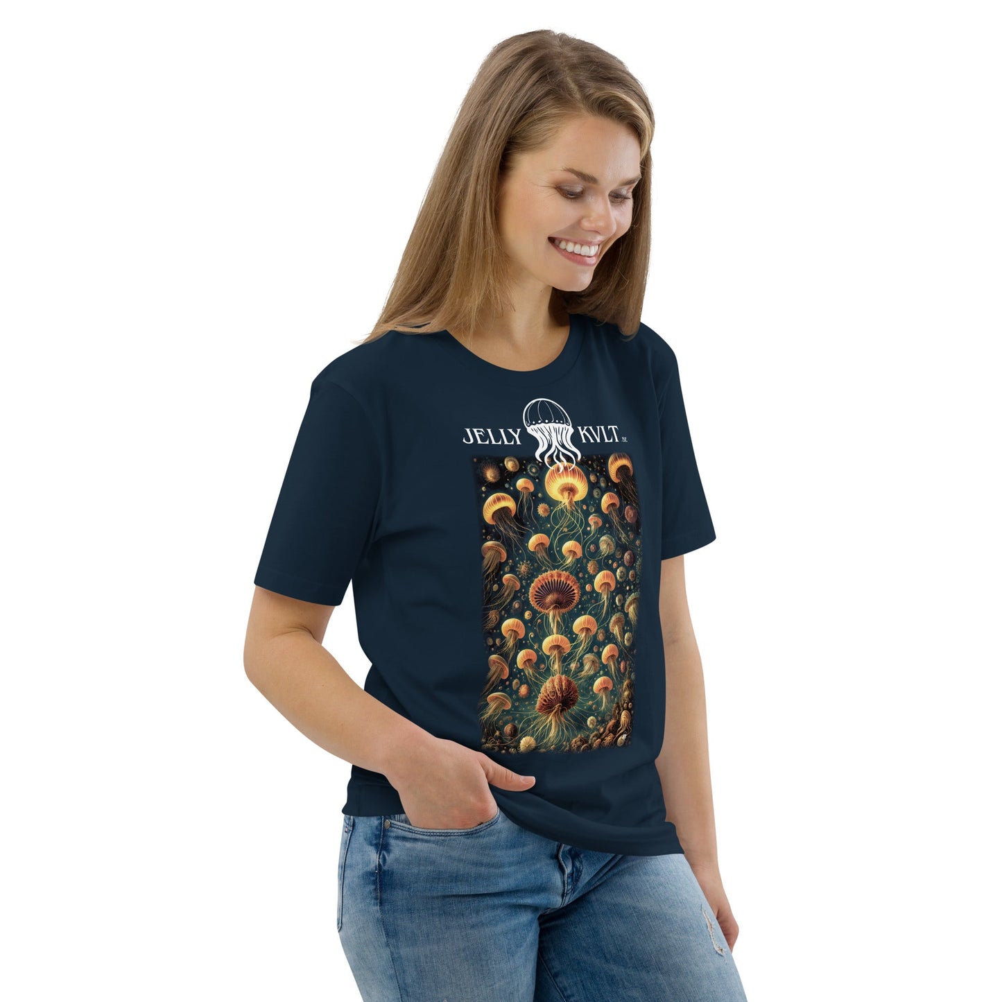 Unisex organic cotton t-shirt - Celestial Dance - by Jelly Kvlt