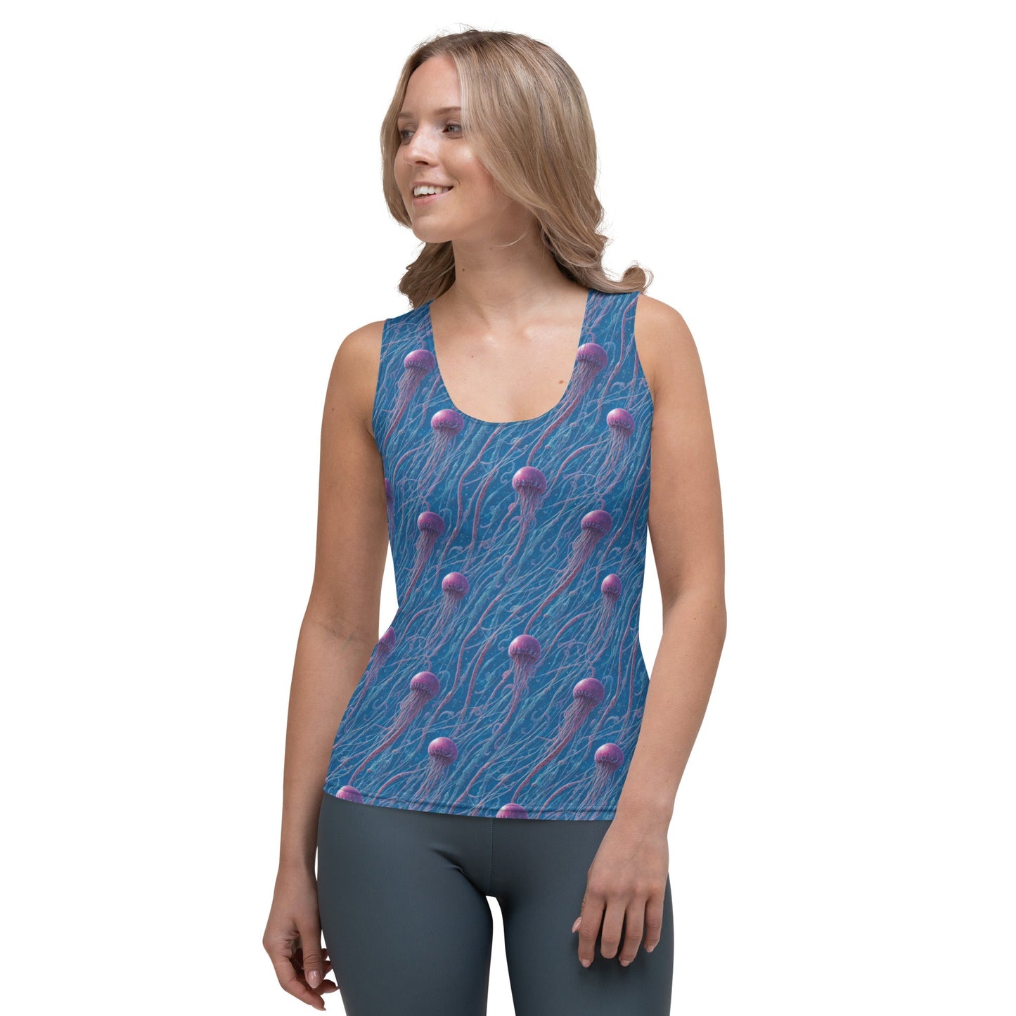 Tank Top - Blue and Violet Jellyfishes | Jelly Kvlt