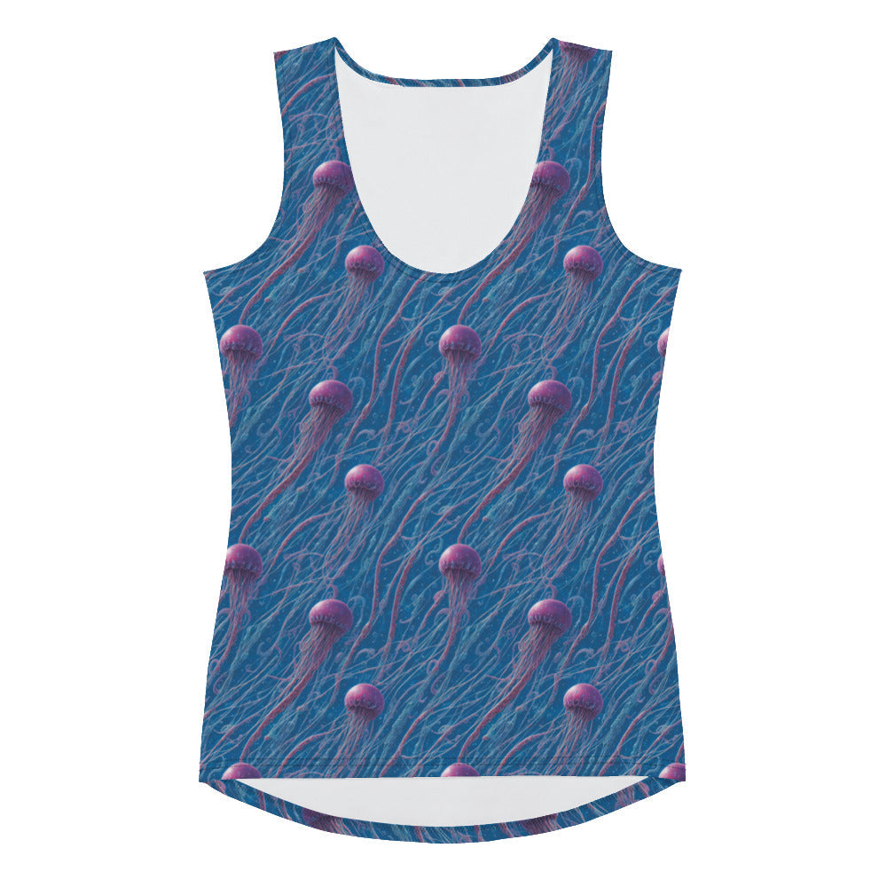 Tank Top - Blue and Violet Jellyfishes | Jelly Kvlt