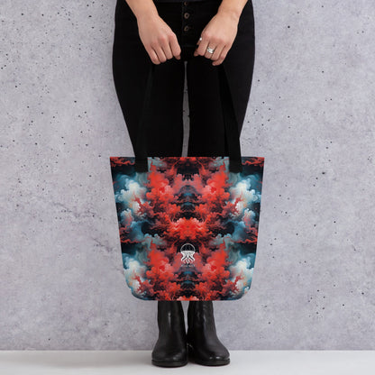 Tote bag - Ethereal Crimson Flow - Dark Jelly Kvlt