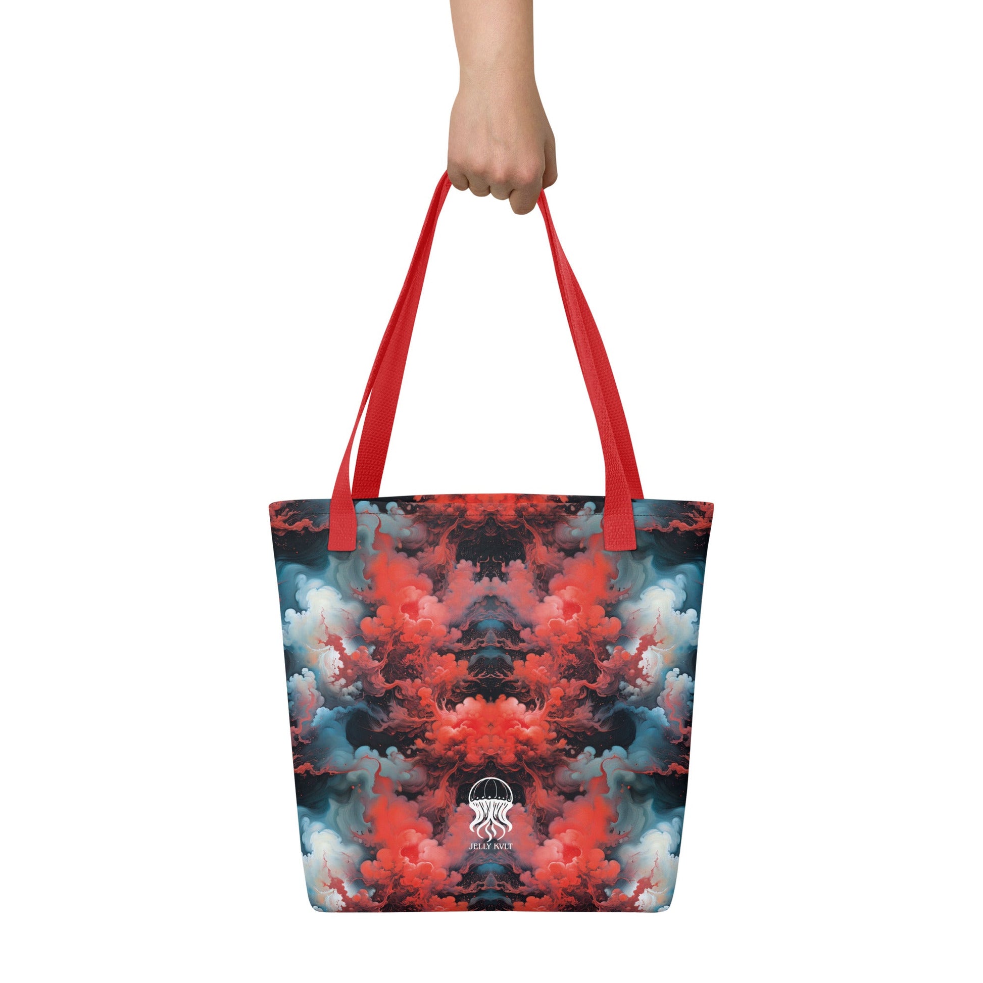 Tote bag - Ethereal Crimson Flow - Dark Jelly Kvlt