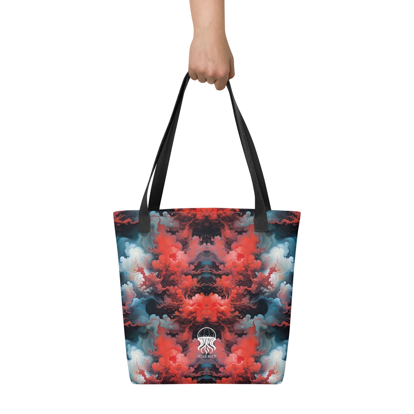 Tote bag - Ethereal Crimson Flow - Dark Jelly Kvlt