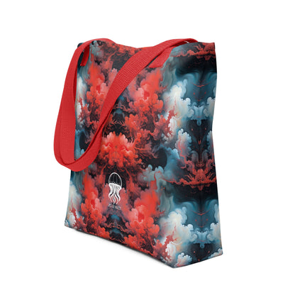 Tote bag - Ethereal Crimson Flow - Dark Jelly Kvlt