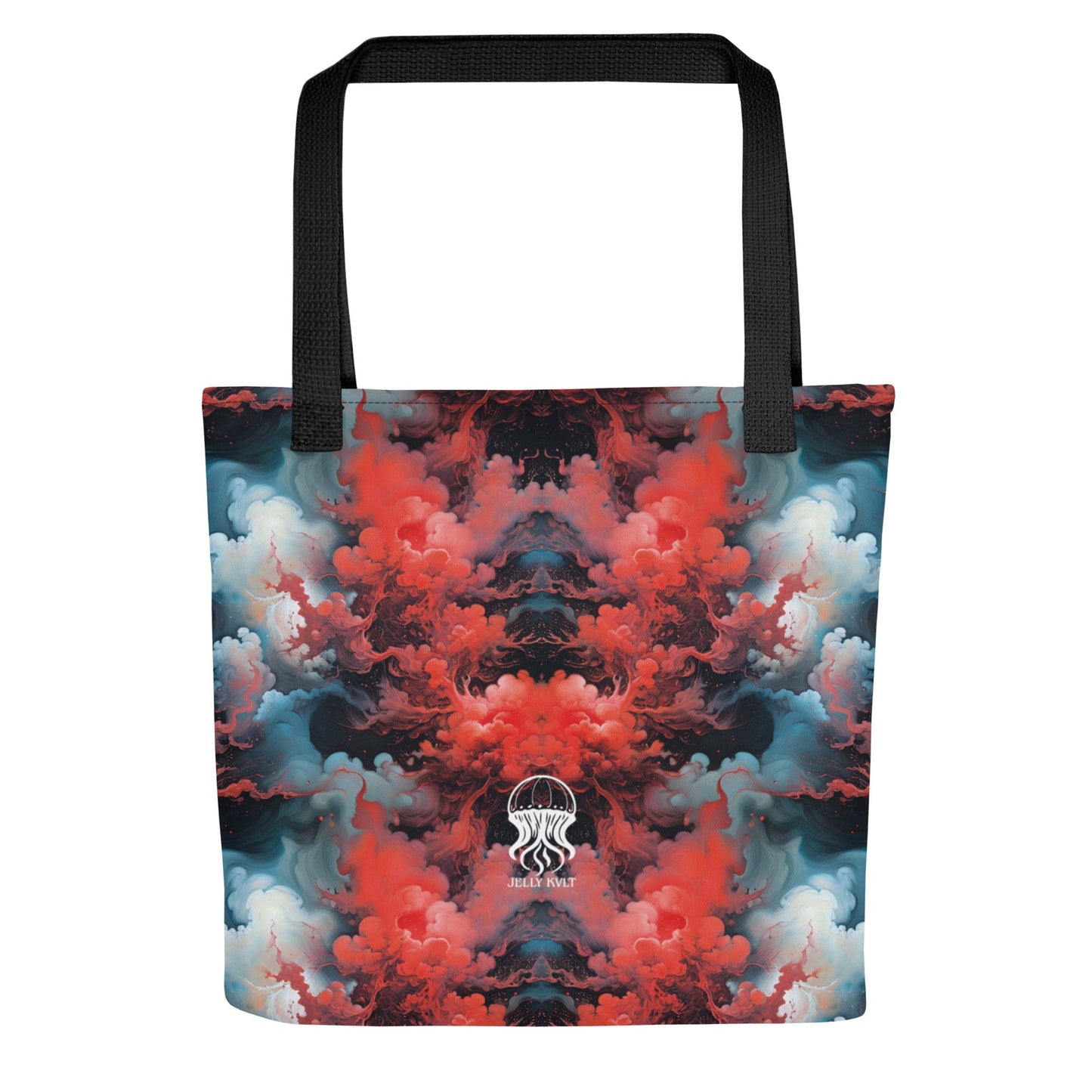 Tote bag - Ethereal Crimson Flow - Dual Harmony Jelly Kvlt