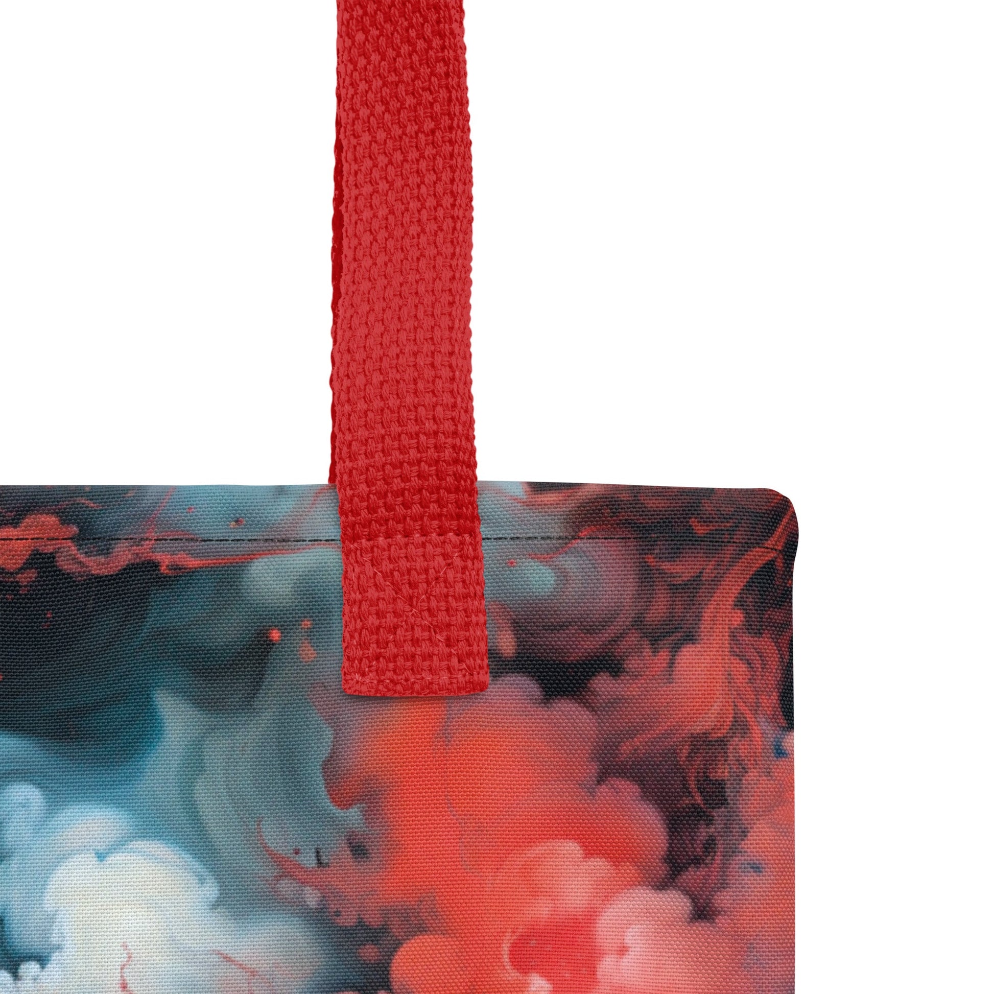 Tote bag - Ethereal Crimson Flow - Dual Harmony Jelly Kvlt