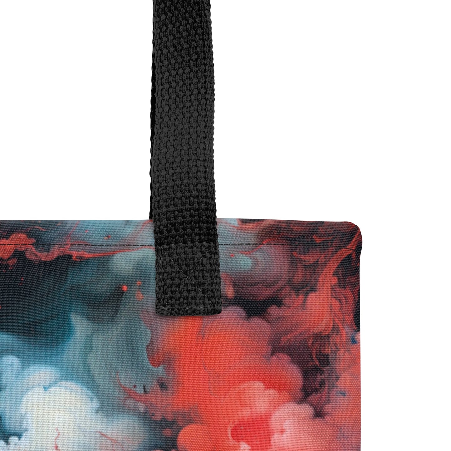 Tote bag - Ethereal Crimson Flow - Dual Harmony Jelly Kvlt