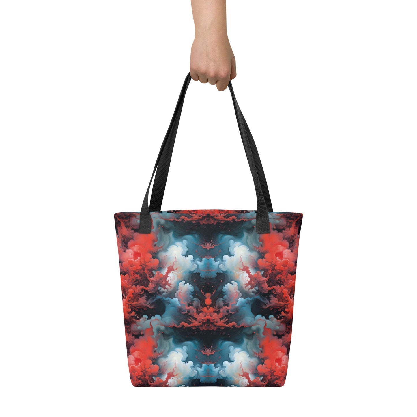 Tote bag - Ethereal Crimson Flow - Dual Harmony Jelly Kvlt