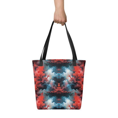 Tote bag - Ethereal Crimson Flow - Dual Harmony Jelly Kvlt