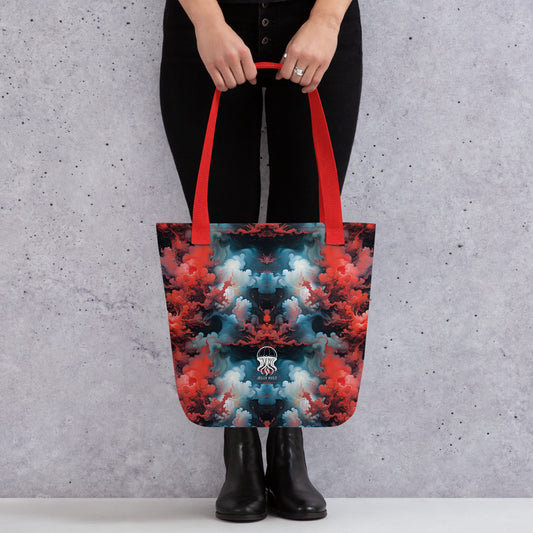 Tote bag - Ethereal Crimson Flow - Light Jelly Kvlt