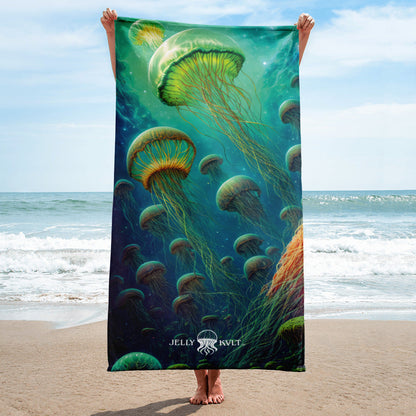 Beach Towel - Stellar Drifters - by Jelly Kvlt