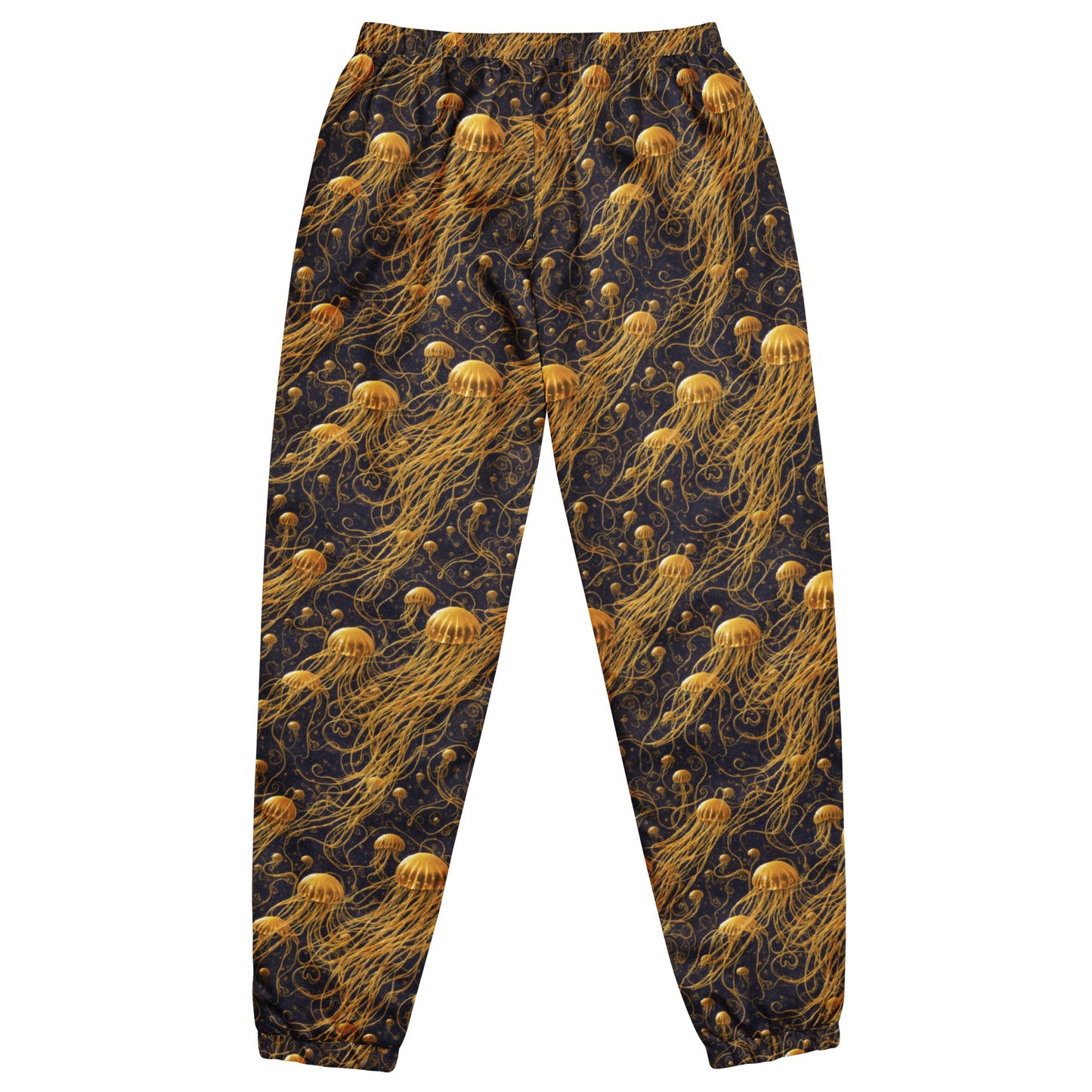 Unisex Track Pants - Black and Gold Jellyfishes | Jelly Kvlt