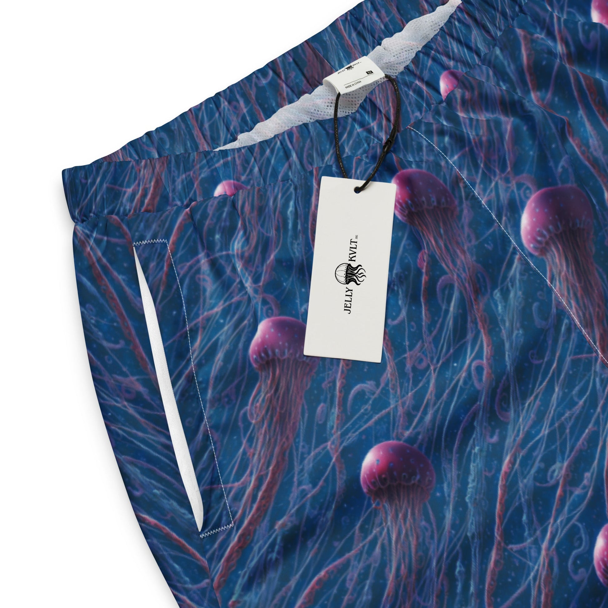 Unisex Track Pants - Blue and Violet Jellyfishes | Jelly Kvlt