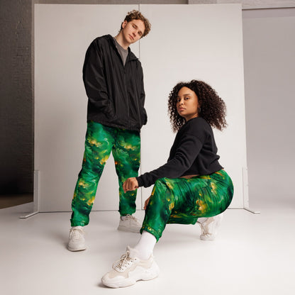 Unisex Track Pants - Viridian Shroud | Jelly Kvlt