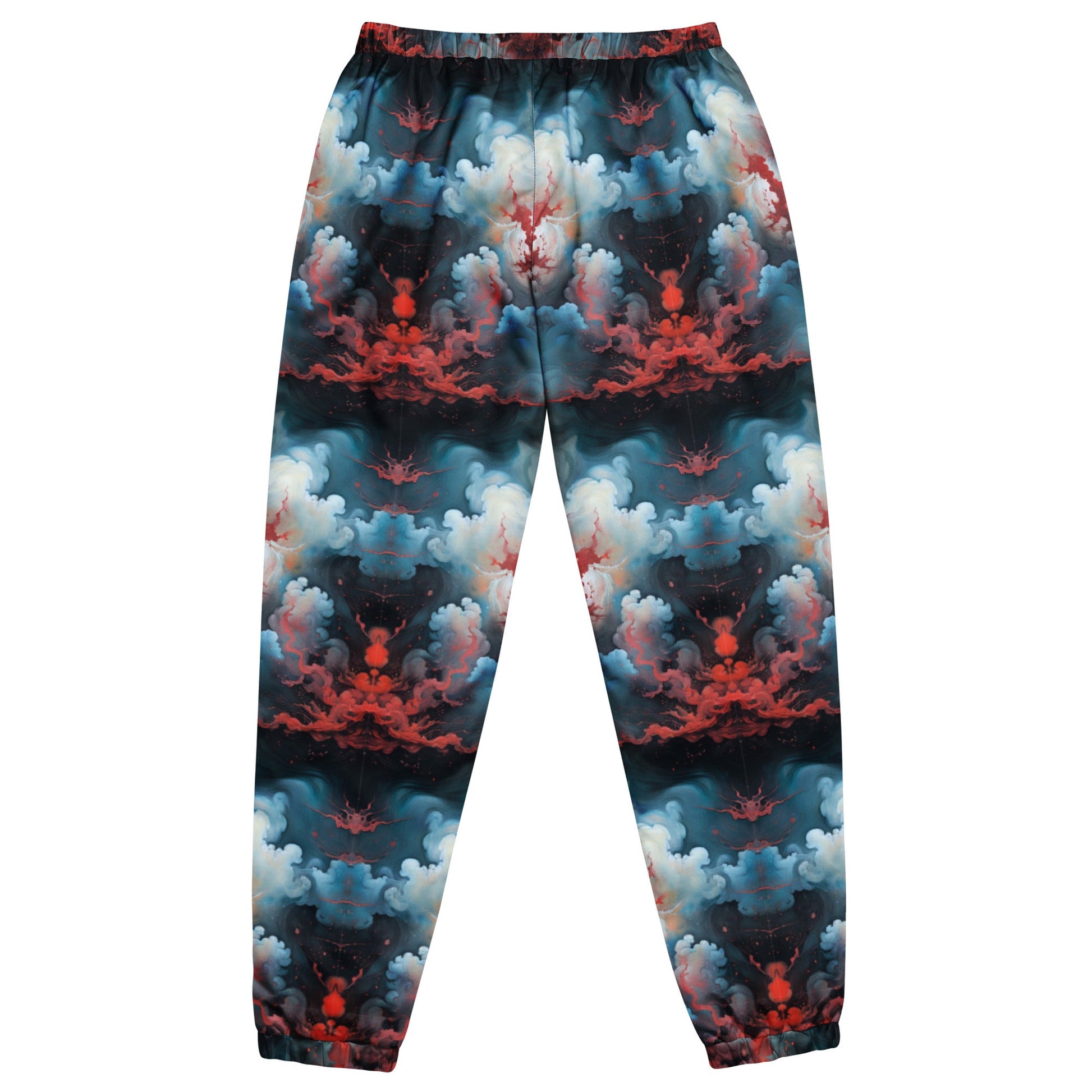 Unisex Track Pants - Ethereal Crimson Flow - Light | Jelly Kvlt