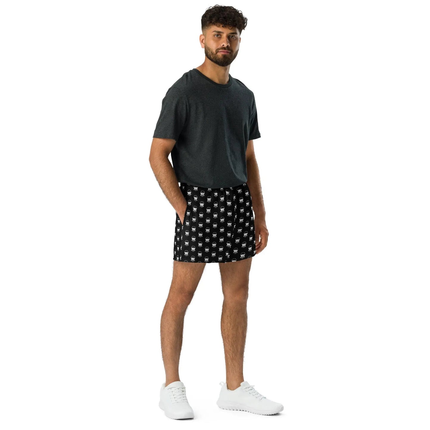 Unisex Athletic Shorts - Jellyfish Invaders: Lightweight & Unique Style