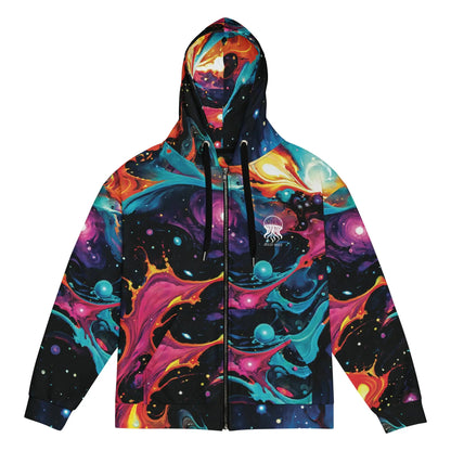 Unisex Comfort Zip Hoodie - Astral Tempest - by Jelly Kvlt