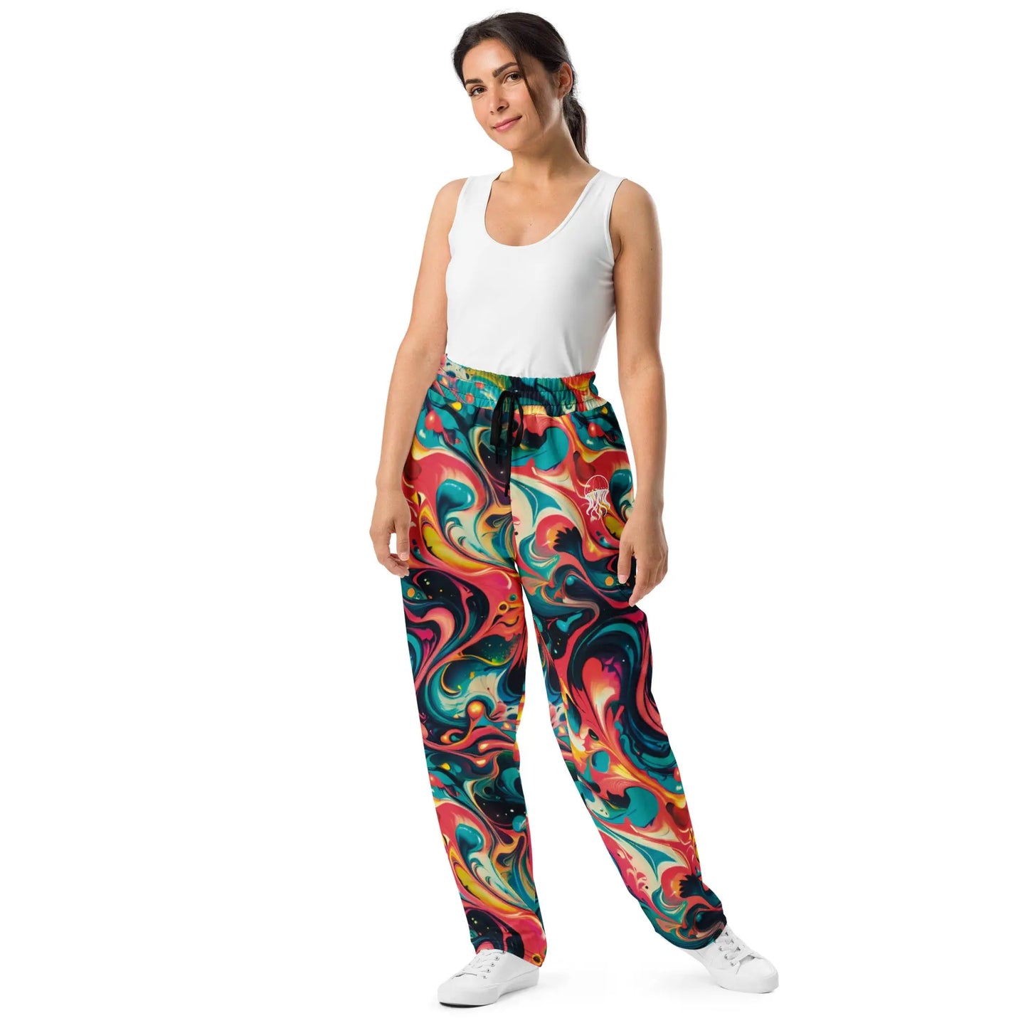 Wide-Leg Joggers - Celestial Splash | Bold & Relaxed Style by Jelly Kvlt