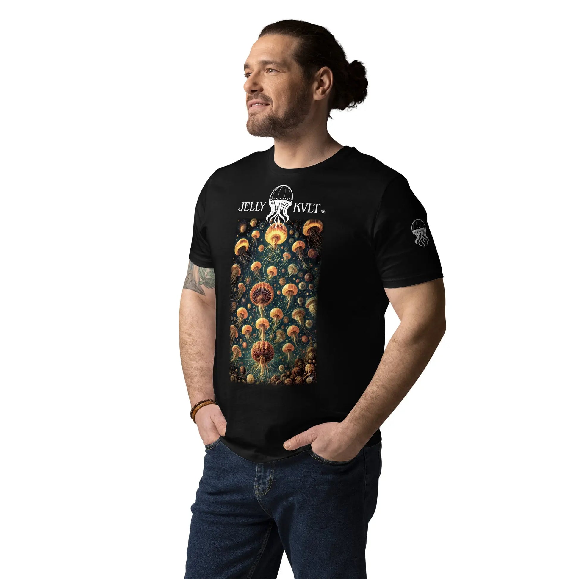 Unisex organic cotton t-shirt - Celestial Dance - by Jelly Kvlt