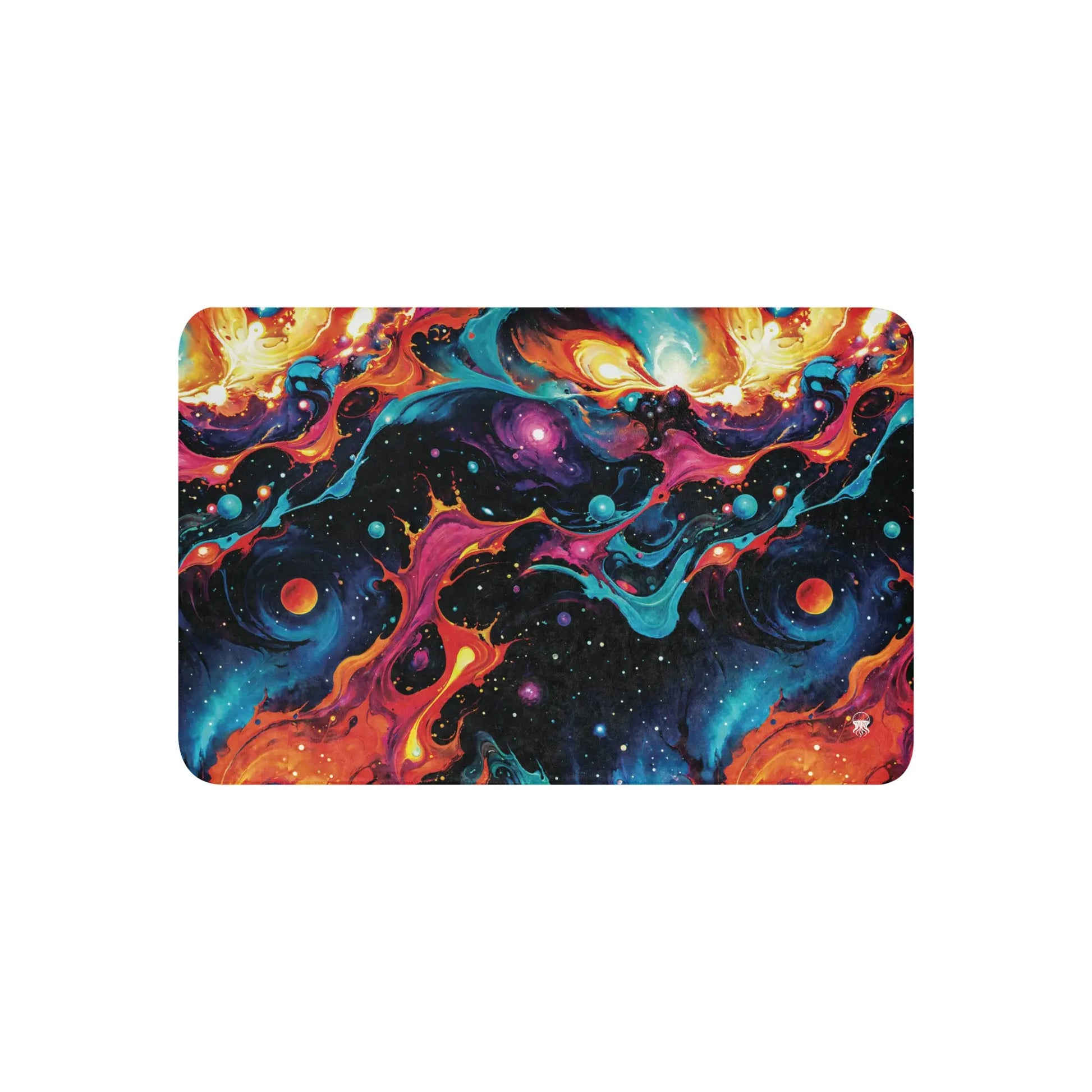 Warm Sherpa Fleece Blanket - Astral Tempest - by Jelly Kvlt