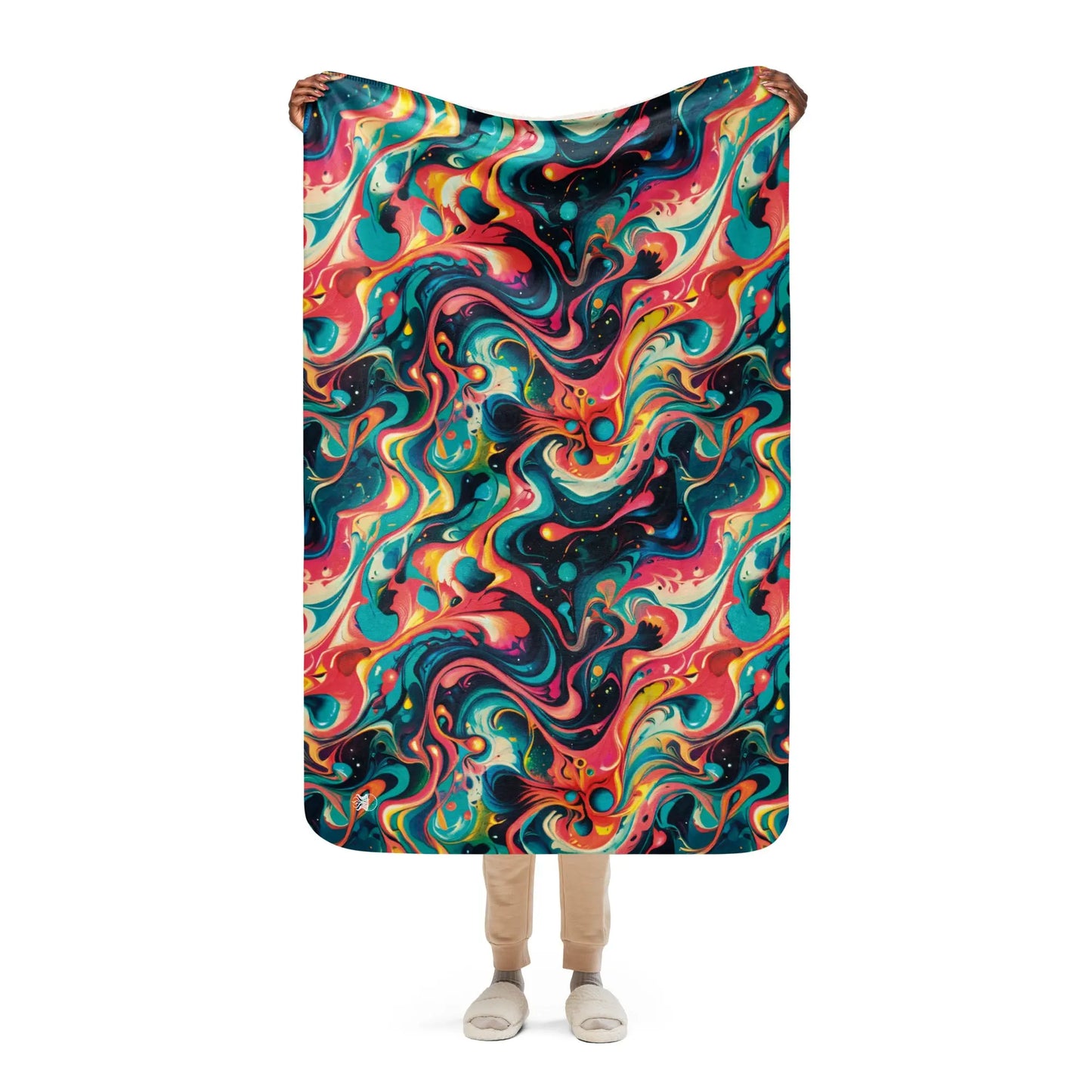 Warm Sherpa Fleece Blanket - Celestial Splash | Cozy & Stylish by Jelly Kvlt