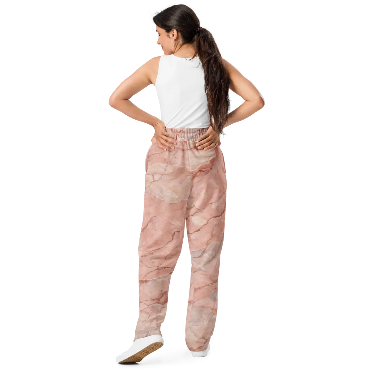 Wide Leg Joggers Rosa Antica - by Jelly Kvlt