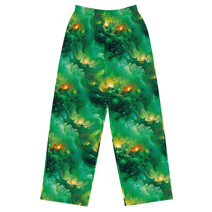 Wide-leg pants - Viridian Shroud Jelly Kvlt