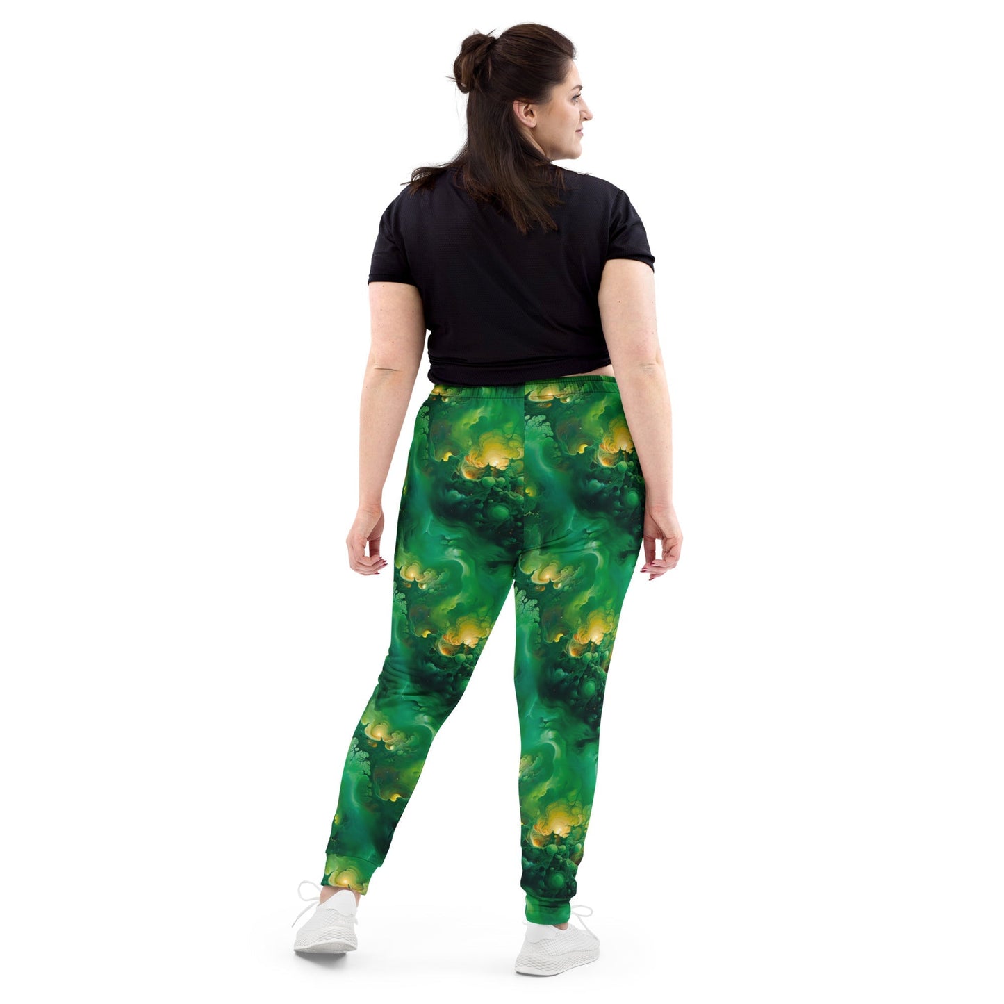 Women's Comfortable Joggers - Viridian Shroud - by Jelly Kvlt