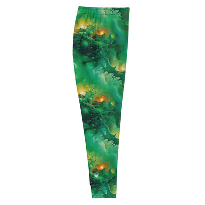 Women's Comfortable Joggers - Viridian Shroud - by Jelly Kvlt