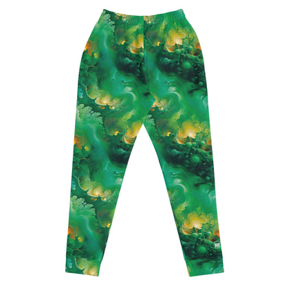 Women's Comfortable Joggers - Viridian Shroud - by Jelly Kvlt