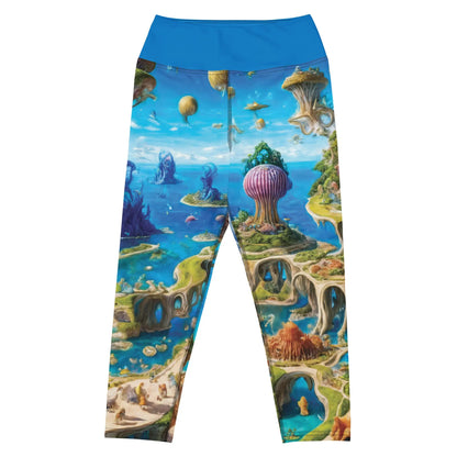 Yoga Capri Leggings - Fantasia Lagoon Jelly Kvlt