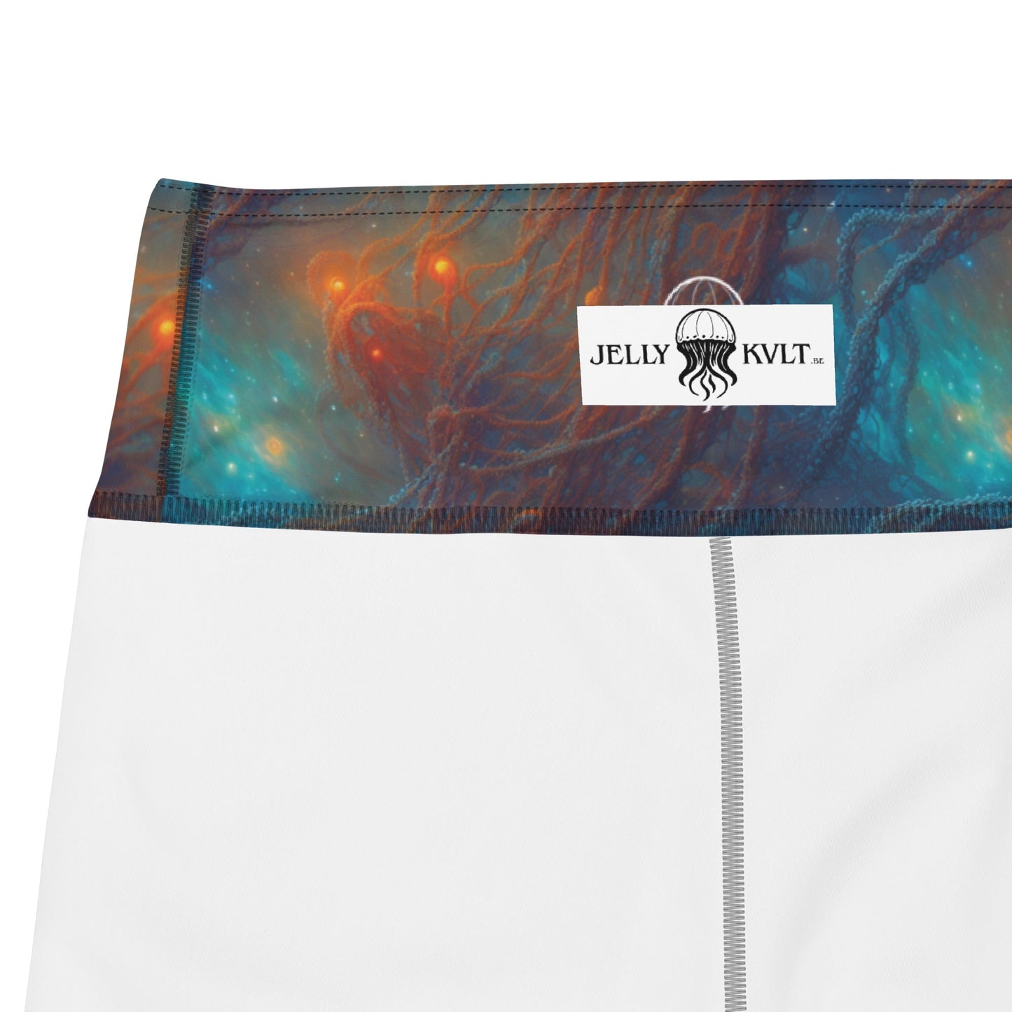 Yoga Capri Leggings - Nebular Nexus - by Jelly Kvlt