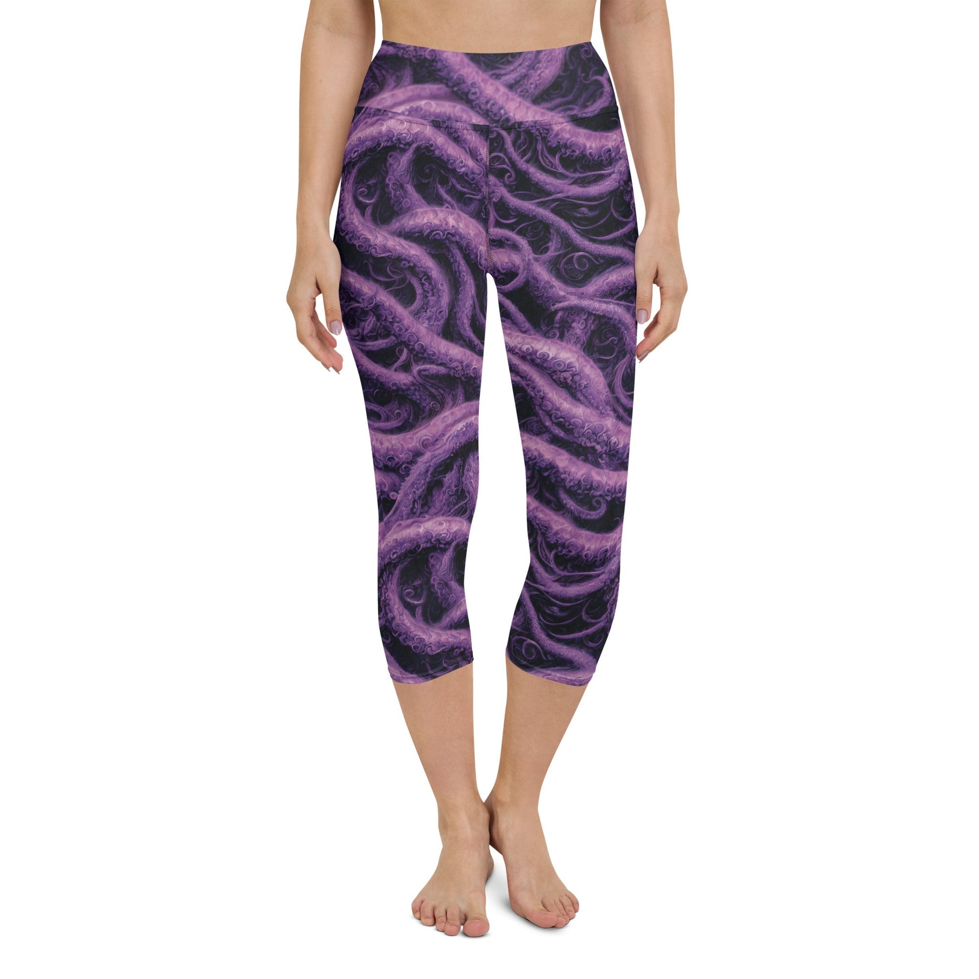 Yoga Capri Leggings - Void Reach - by Jelly Kvlt