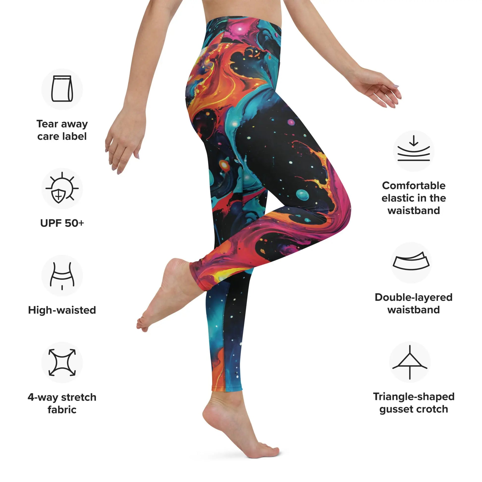 Yoga Leggings - Astral Tempest - by Jelly Kvlt