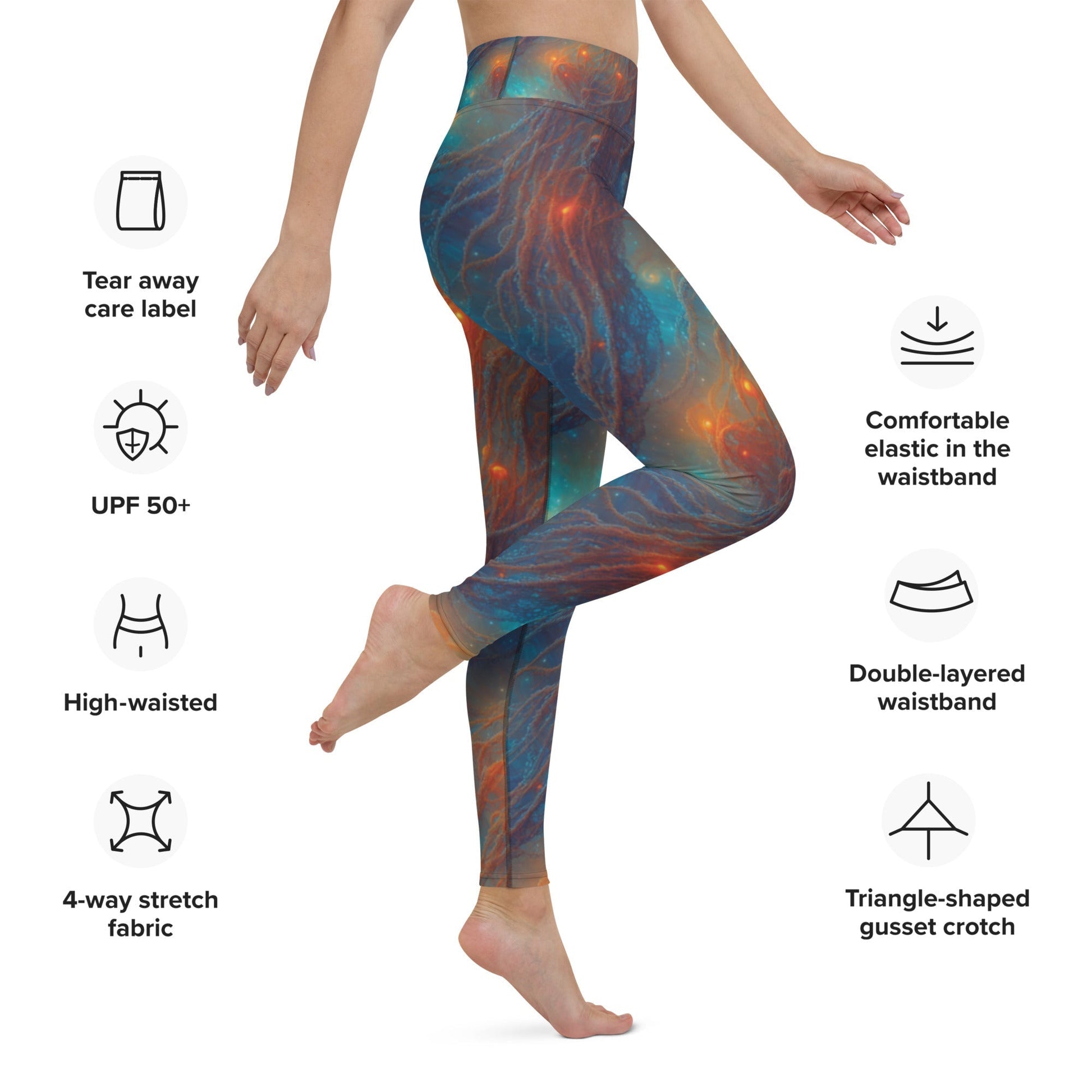 Yoga Leggings - Nebular Nexus - by Jelly Kvlt