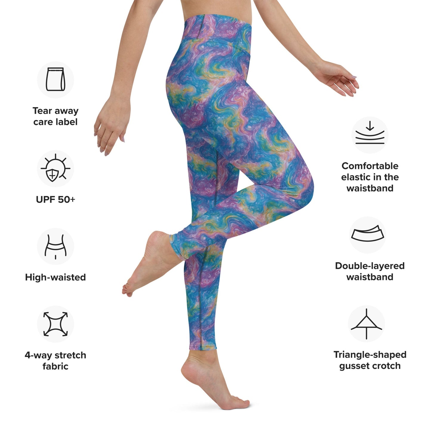 Yoga Leggings - Quantum Drift - by Jelly Kvlt