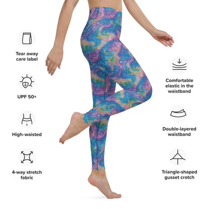 Yoga Leggings - Quantum Drift - by Jelly Kvlt