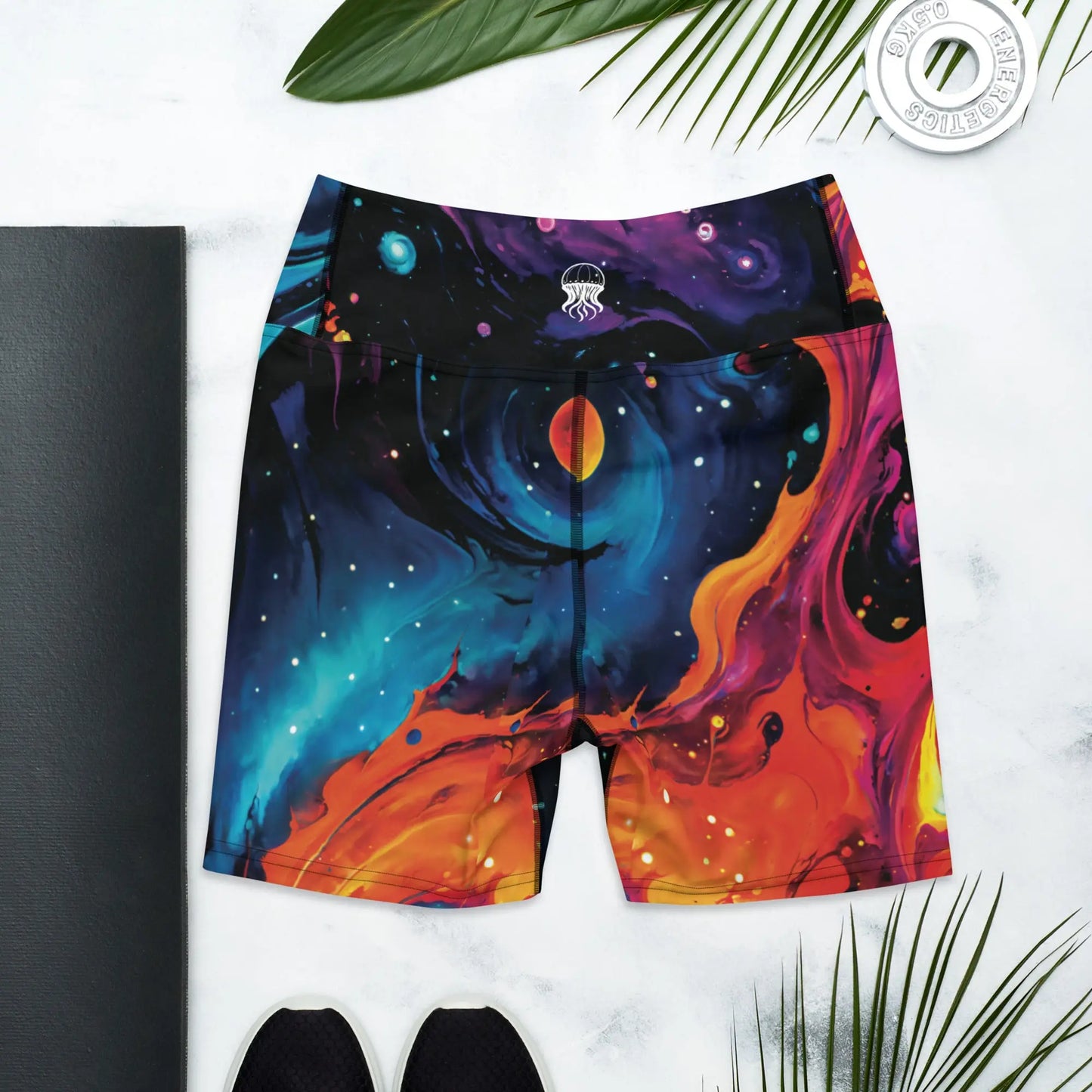 Yoga Shorts - Astral Tempest - by Jelly Kvlt