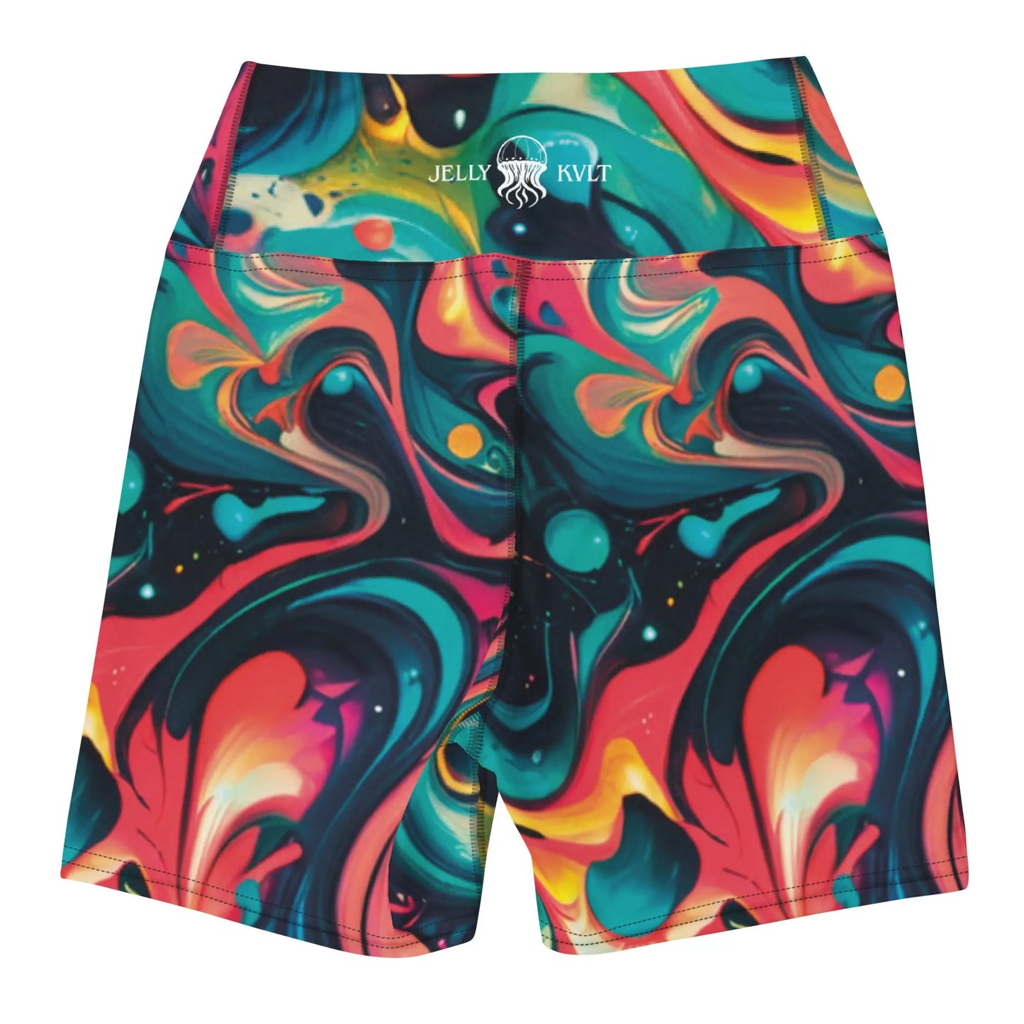 Yoga Shorts - Celestial Splash | Flexible & Stylish by Jelly Kvlt