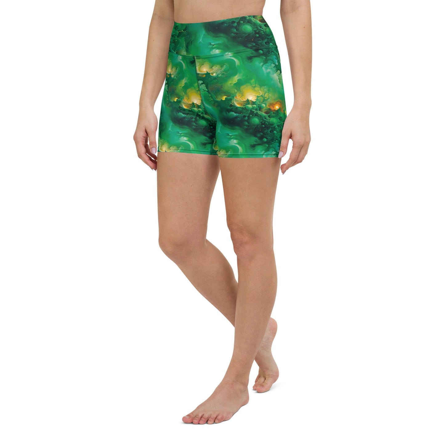 Yoga Shorts - Viridian Shroud Jelly Kvlt