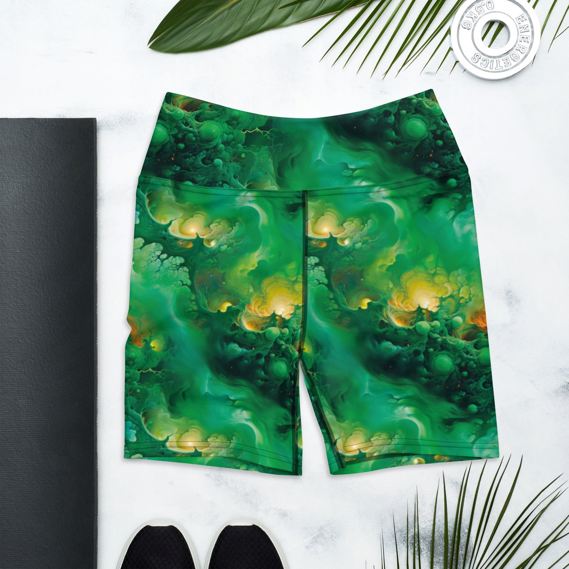 Yoga Shorts - Viridian Shroud Jelly Kvlt