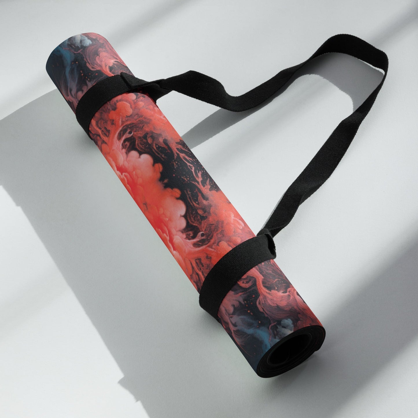 Yoga mat - Ethereal Crimson Flow - Dark Jelly Kvlt