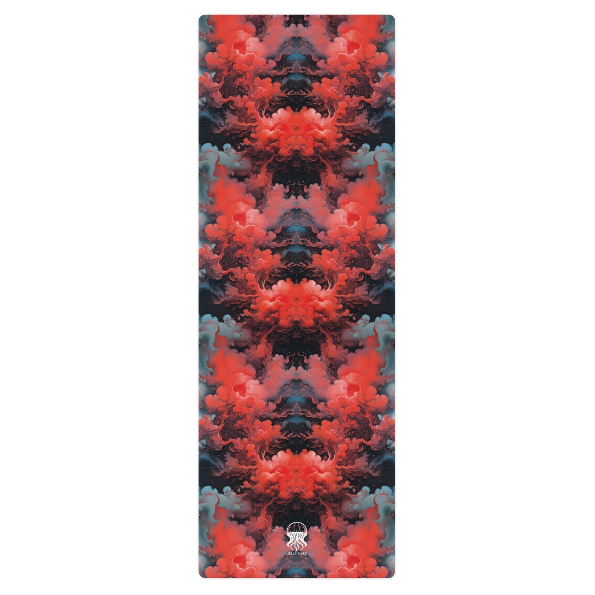 Yoga mat - Ethereal Crimson Flow - Dark Jelly Kvlt