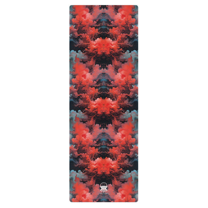 Yoga mat - Ethereal Crimson Flow - Dark Jelly Kvlt