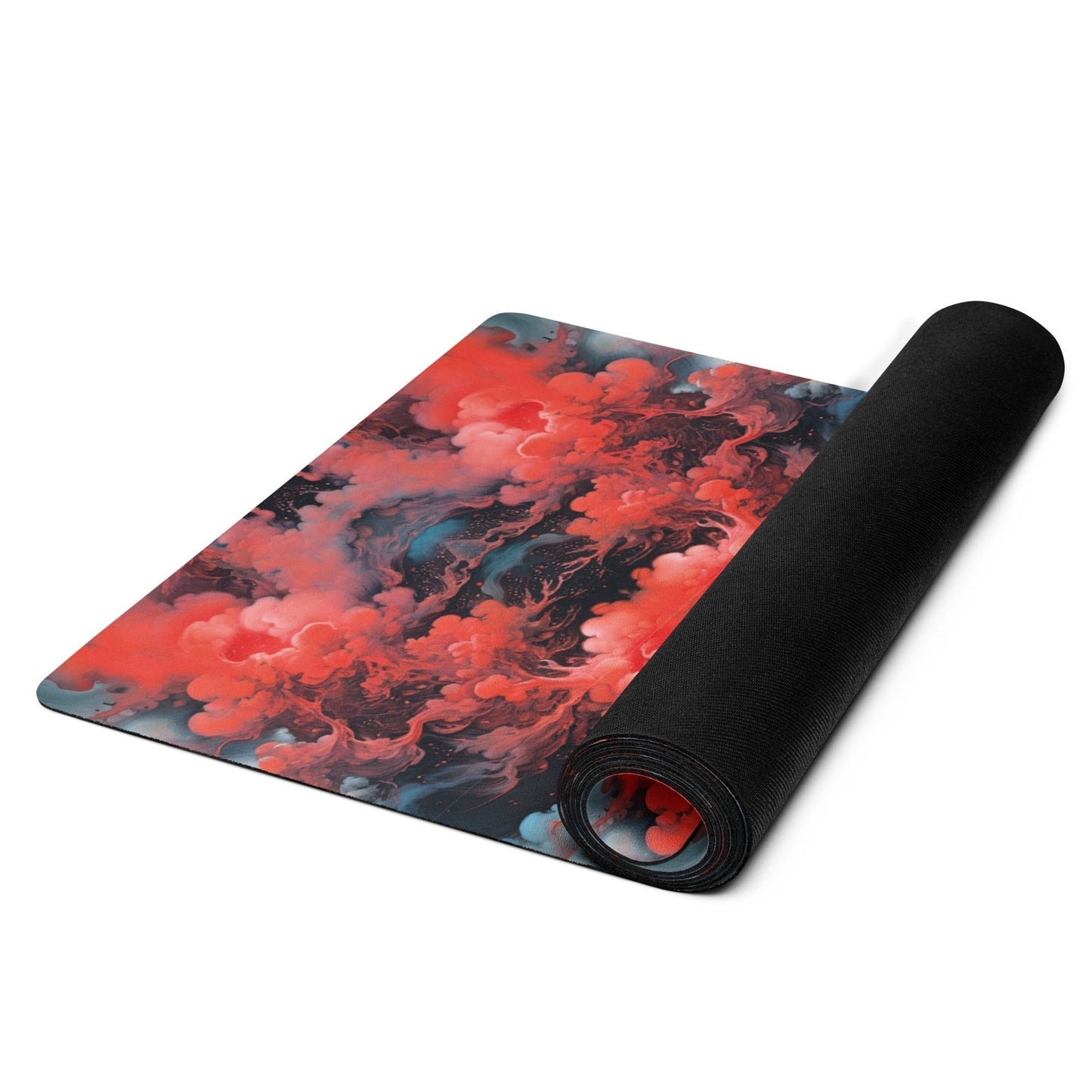 Yoga mat - Ethereal Crimson Flow - Dark Jelly Kvlt