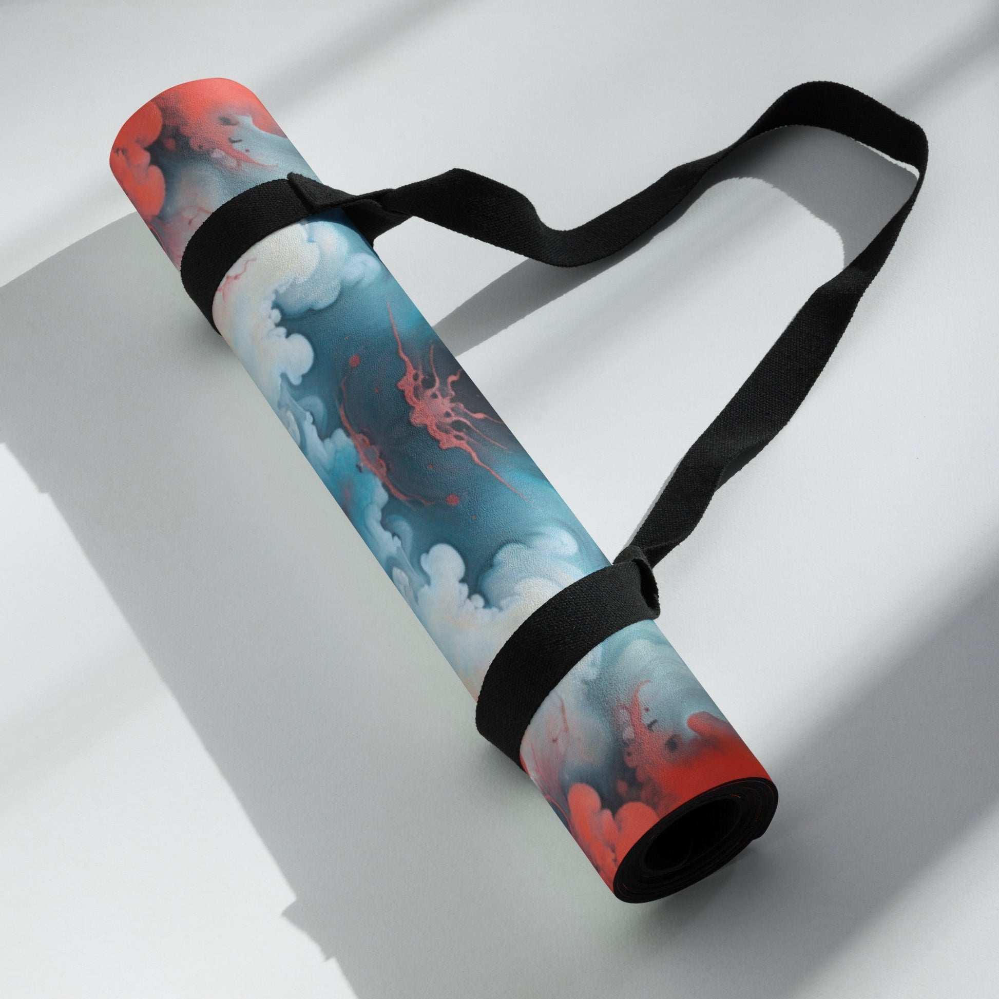 Yoga mat - Ethereal Crimson Flow - Light Jelly Kvlt