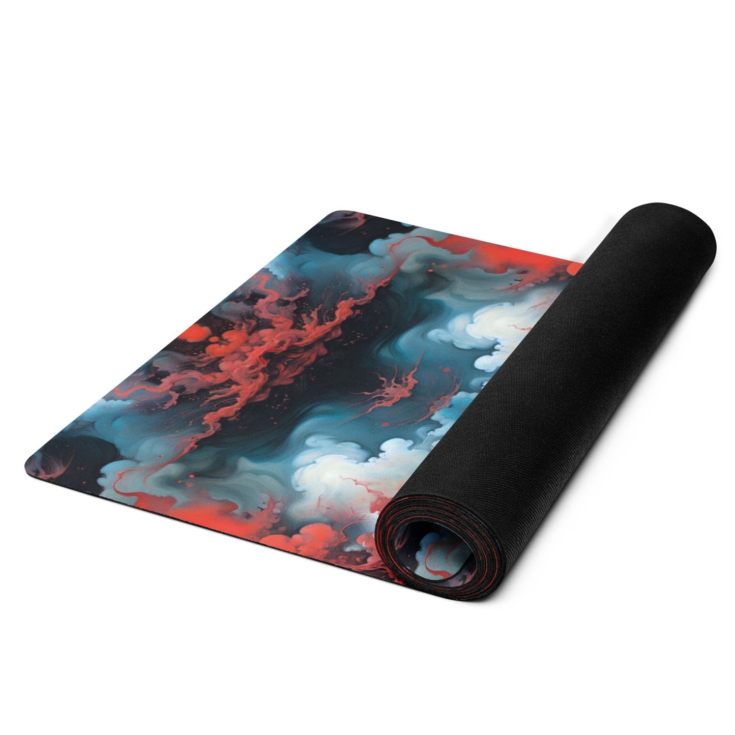 Yoga mat - Ethereal Crimson Flow - Light Jelly Kvlt