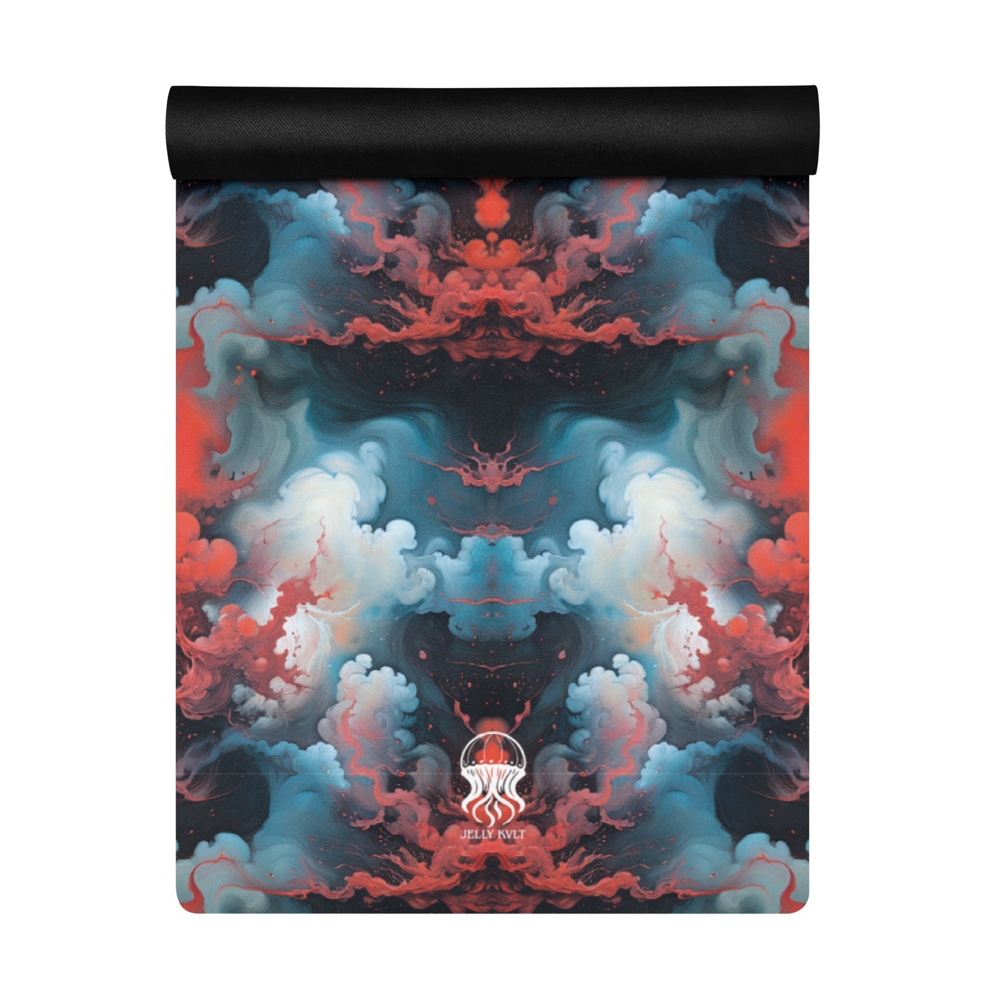 Yoga mat - Ethereal Crimson Flow - Light Jelly Kvlt