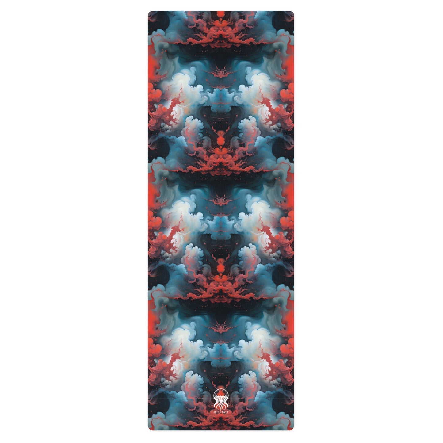 Yoga mat - Ethereal Crimson Flow - Light Jelly Kvlt