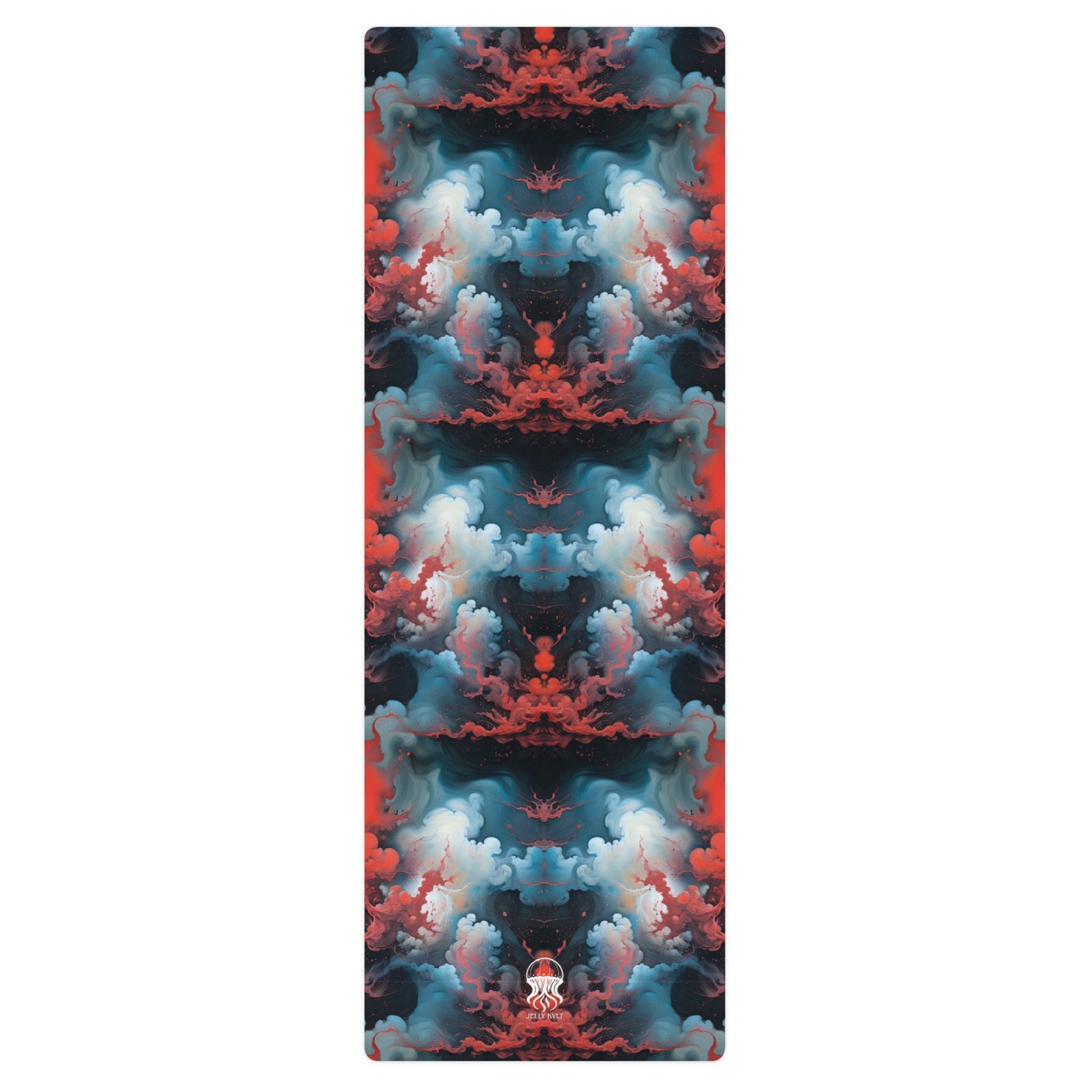 Yoga mat - Ethereal Crimson Flow - Light Jelly Kvlt