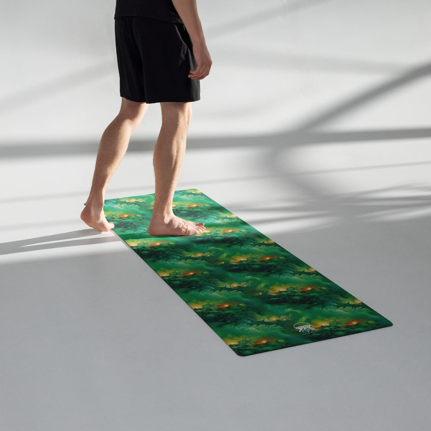 Yoga mat - Viridian Shroud - by Jelly Kvlt